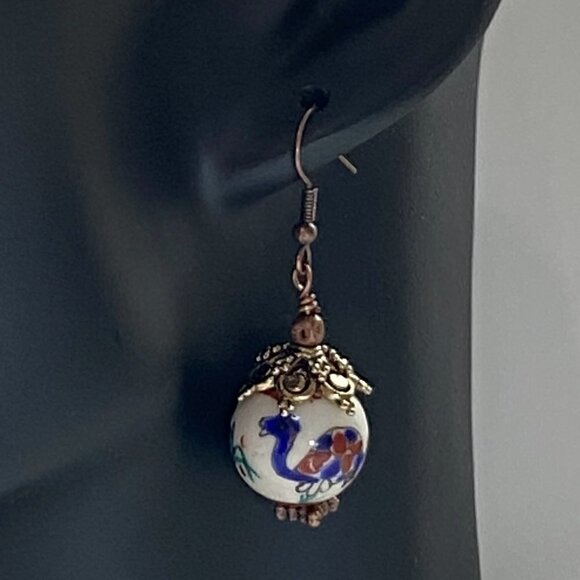 ❤️ Handpainted Ceramic Turtles Earrings - Picture 4 of 15